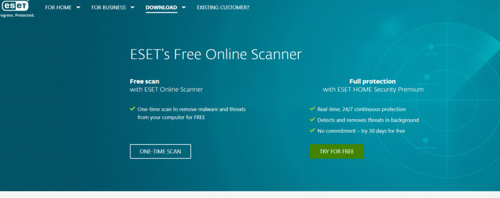 ESET’s Free Online Scanner