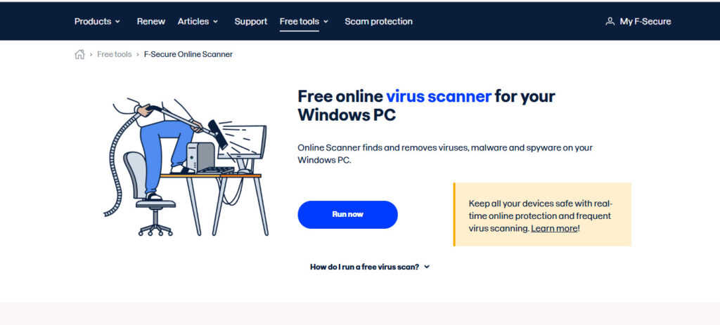 F‑Secure Online Scanner