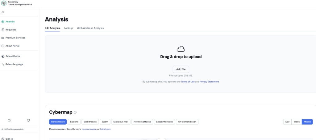 Kaspersky Threat Intelligence Portal проверка на вирусы онлайн